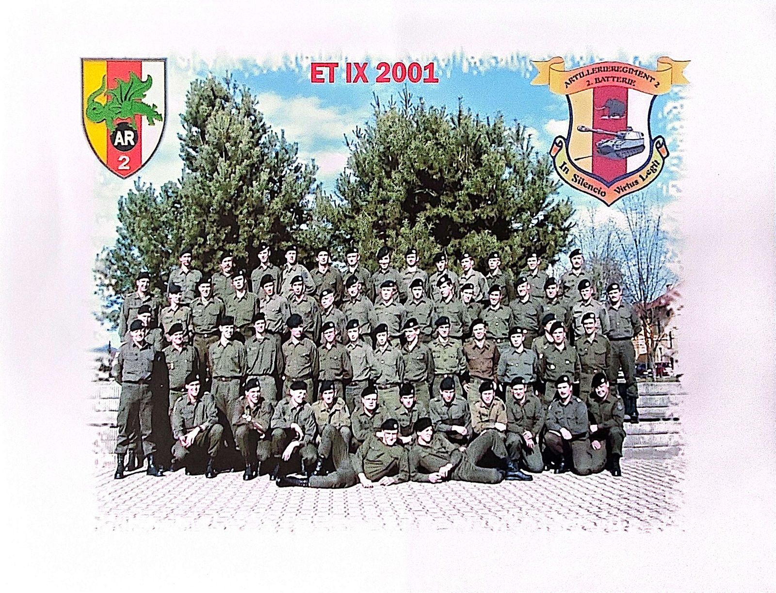 Kameraden des Artillerieregiments 2 während des Grundwehrdienstes