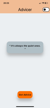 Flutter Lernprojekt: Advicer App Screenshot 7