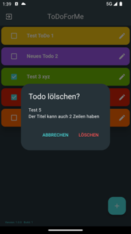 Flutter Lernprojekt: ToDoForMe App Screenshot 4